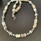 Men's Navajo Pearl Necklace with Wild Horse Turquoise Pendant | Sterling Silver | Single Strand | 10474