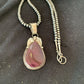 Navajo Purple Spiny Oyster Pendant | Sterling Silver | Authentic Native American Handmade | 00802