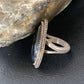 Native American Old Pawn Navajo Black Onyx Ring | Sterling Silver | Sz 7 | 11947