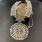 Navajo White Buffalo Turquoise Necklace | Sterling Silver | Authentic Native American Handmade | 2115