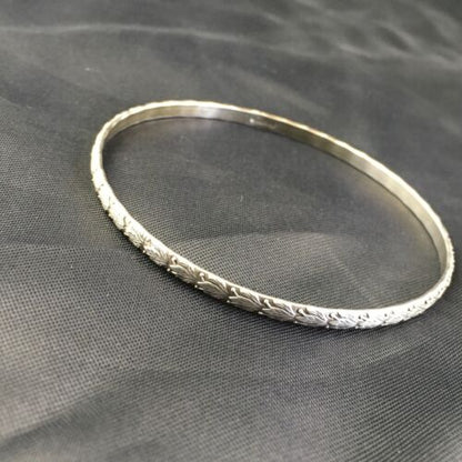 Southwestern Navajo Stamped Cuff Bracelet | Sterling Silver | Authentic Native American Handmade | 10254