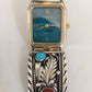 Navajo Sterling Silver Turquoise Coral Watch Set | His & Hers | Authentic Native American Handmade
