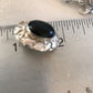 Native American Onyx Nugget Design Earrings | Sterling Silver | Southwestern Handmade | 1" | 3745
