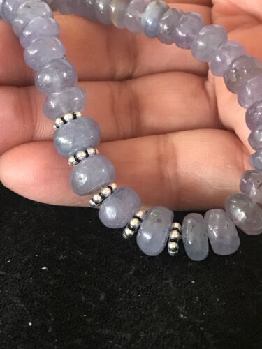 Southwestern | Purple Tanzanite | Bead Necklace | Sterling Silver | 20" | 305