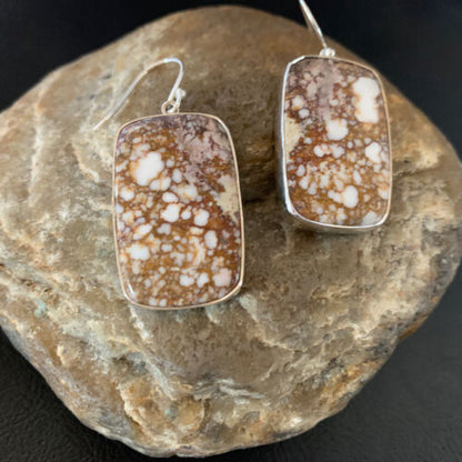 Southwestern Women's Navajo Wild Horse Earrings Set | Sterling Silver | Authentic Native American Handmade | 12030