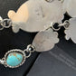 Navajo Sterling Silver Lariat Necklace 30" | Blue #8 Turquoise Earrings | Native American Handmade | 13770