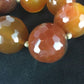 24mm Bold Faceted Carnelian Gold Filled Beads Necklace | 17" | Navajo Style |  3693
