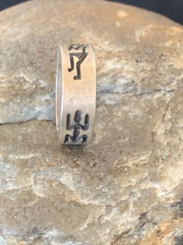 Native American Navajo Stamped Sterling Silver Pueblo Ring | Sz 7 | 11979 - Masha USA