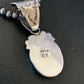 Navajo Orange Spiny Oyster Pendant Necklace | Sterling Silver | Authentic Native American Handmade | 13081