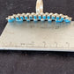 Navajo Blue Turquoise Cluster Ring | Authentic Native American Sterling Silver | Multi-Stone | Sz 7 | 506