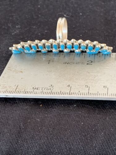 Navajo Blue Turquoise Cluster Ring | Authentic Native American Sterling Silver | Multi-Stone | Sz 7 | 506