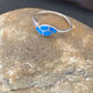 Southwestern Old Pawn Navajo Blue Turquoise Ring | Sterling Silver | Sz 7 | 10844