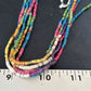 Multi-Color Shell Heishi Necklace | Sterling Silver | 22" | Authentic Native American Handmade | 14816