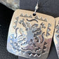 Navajo Sterling Silver Stamped Dangle Earrings | Authentic Native American Handmade | 1657