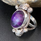 Native American Navajo Purple Sugilite Ring | Sterling Silver | Sz 10.5 | 10446