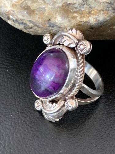 Native American Navajo Purple Sugilite Ring | Sterling Silver | Sz 10.5 | 10446 - Masha USA