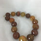 24mm Bold Faceted Carnelian Gold Filled Beads Necklace | 17" | Navajo Style |  3693