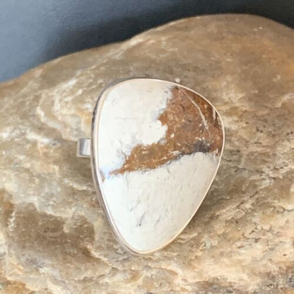 Native American Women's Wild Horse Turquoise Ring | Sz 8 | Sterling Silver | 14030