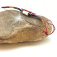 Native American Red Leather Bow Model Car Charm Dangle | Navajo Handmade | 6.5" | 8891