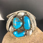 Navajo Old Pawn Bisbee Turquoise Cuff Bracelet | Sterling Silver | Native American | 8281