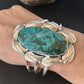 Southwestern Sterling Silver Blue Turquoise Cuff Bracelet | Authentic Native American Handmade | 14324