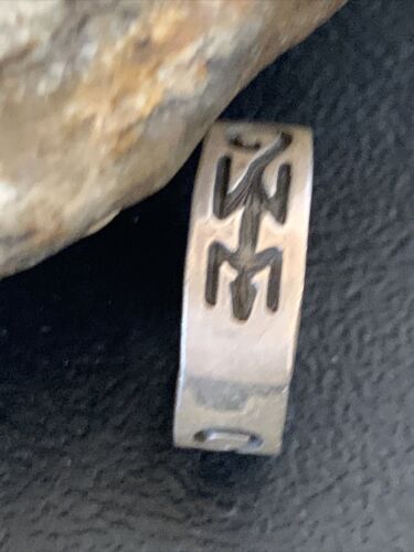 Native American Navajo Stamped Sterling Silver Pueblo Ring | Sz 7 | 11979 - Masha USA