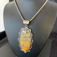 Navajo Pearl Bumblebee Jasper Pendant Necklace | Sterling Silver | Authentic Native American Handmade | 02241