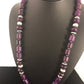 Navajo Purple Sugilite Bead Necklace | Sterling Silver | Authentic Native American Handmade | 18" | 3128