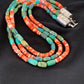 Navajo Green Turquoise Spiny Necklace Set | Sterling Silver | Authentic Native American Handmade | 2979