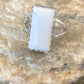 Navajo White Buffalo Turquoise Ring | Sterling Silver | Sz 10.5 | Authentic Native American Handmade | 1083