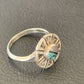 Native American Women's Navajo Blue Turquoise Sugilite Inlay Ring | Sz 6 | 11179