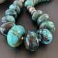 Authentic Native American Navajo Pearls Graduated Necklace | Sterling Silver & Turquoise | 20" | 1923