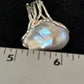 Women's White Baroque Pearl Adjustable Ring | Sterling Silver | Sz 7.5 | 14262