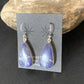 Navajo Blue Lapis Lazuli Dangle Drop Earrings | Sterling Silver | 1" | Authentic Native American Handmade | 14089