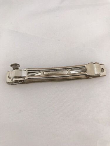 Navajo Hair Barrette | Stamped Sterling Silver | 2.5" | Authentic Native American Handmade | 14192