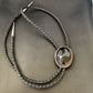 Men's Black Onyx Bolo Tie | Navajo Sterling Silver | Authentic Native American Handmade | 12609