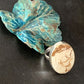 Native American Women's Wild Horse Turquoise Ring | Sz 8 | Sterling Silver | 14027