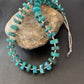 Navajo Turquoise Heishi Tube Bead Necklace | Sterling Silver | Authentic Native American Handmade | 22" | 11771