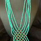 Santo Domingo Turquoise Heishi 5-Strand Necklace | Sterling Silver & Gold-Filled | 12073