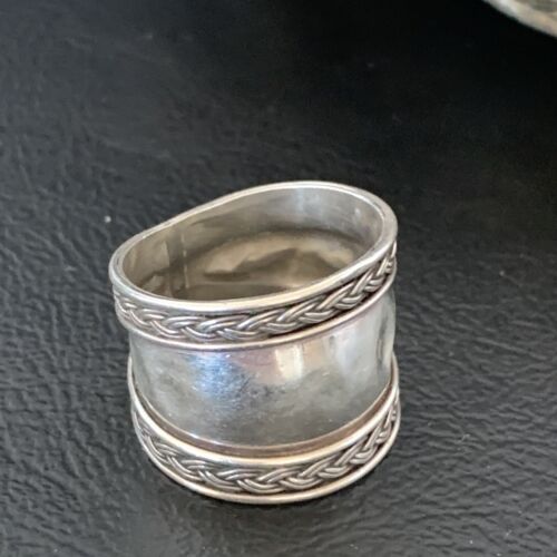 Navajo Men's Band Ring | Sterling Silver | Sz 7 | Authentic Native American Handmade | 10409