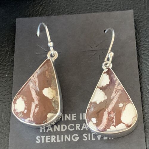 Southwestern Women's Navajo Wild Horse Earrings | Sterling Silver | Authentic Native American Handmade | 12785