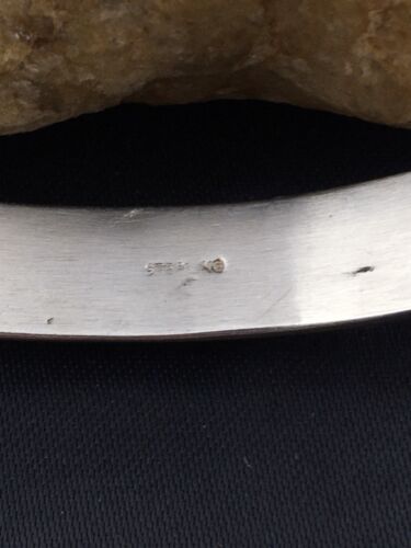 Native American Spiny Oyster & Lapis Inlay Bracelet | Navajo Sterling Silver | 4544