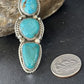 Navajo Blue Kingman Turquoise Multi-Stone Ring | Authentic Native American Sterling Silver | Sz 11 | 14497