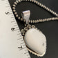 Men's Navajo White Buffalo Turquoise Pendant Necklace | Sterling Silver | Authentic Native American Handmade | 11846