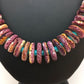 Navajo Purple Spiny Oyster & Turquoise Necklace | Sterling Silver | Authentic Native American | 32" | 8886