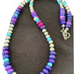 Navajo | Purple Sugilite | and Turquoise Bead Necklace | Sterling Silver | 20" | 1370