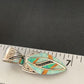 Navajo Spiny White Green Opal Inlay Pendant | Sterling Silver | Authentic Native American Handmade | 12481