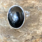 Southwestern Navajo Handmade Sterling Silver Black Onyx Ring | Sz 7.5 | 11621