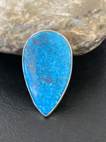 Navajo Blue Kingman Turquoise Ring | Sterling Silver | Sz 7 | Authentic Native American Handmade | 11813