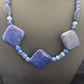 Native American Denim Lapis Strand Necklace | Sterling Silver | Men's 18" | 1753